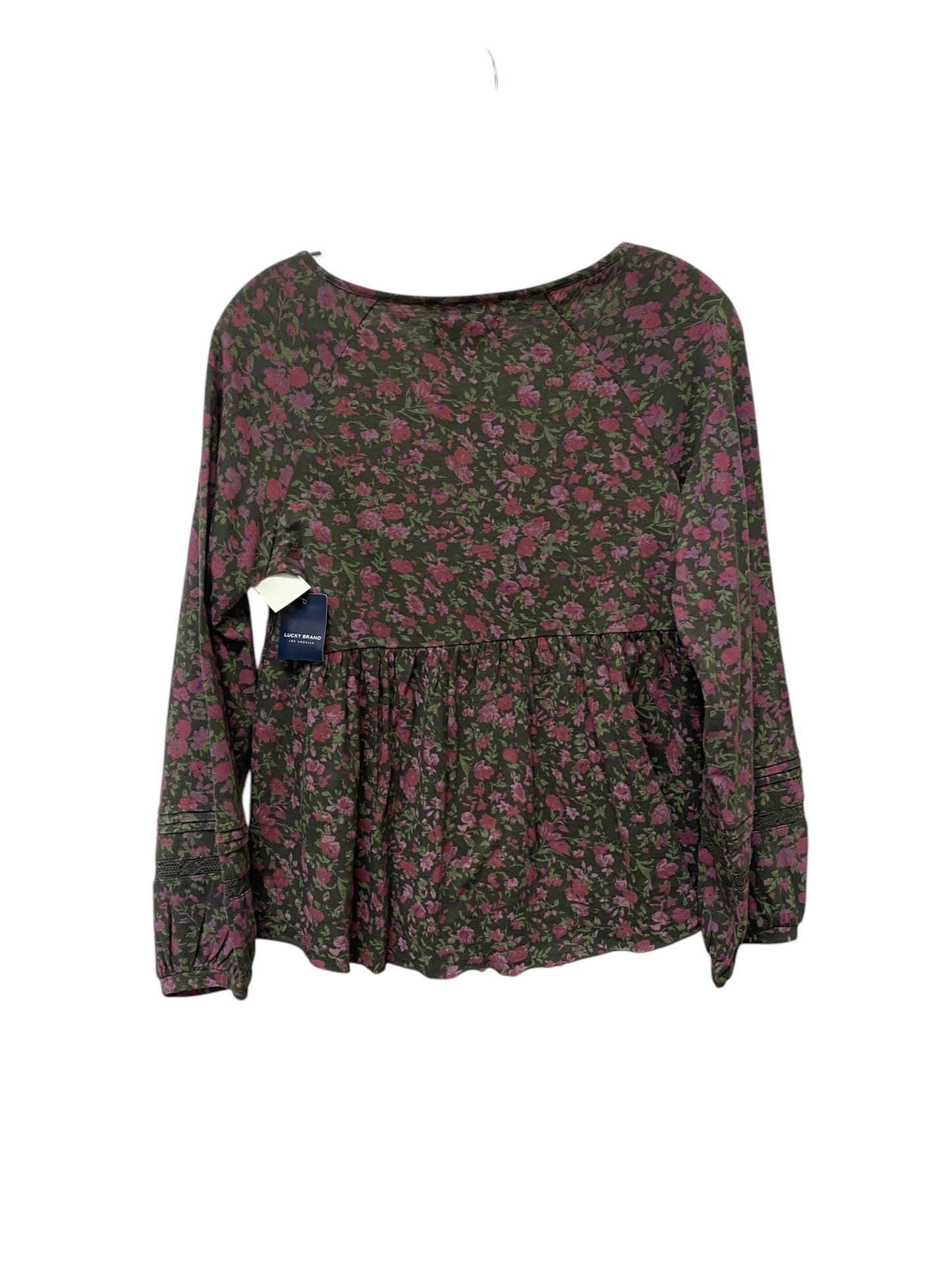 Top Long Sleeve By Lucky Brand In Floral Print, Size: Xs