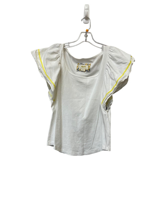 Top Short Sleeve By Maeve In White, Size: M