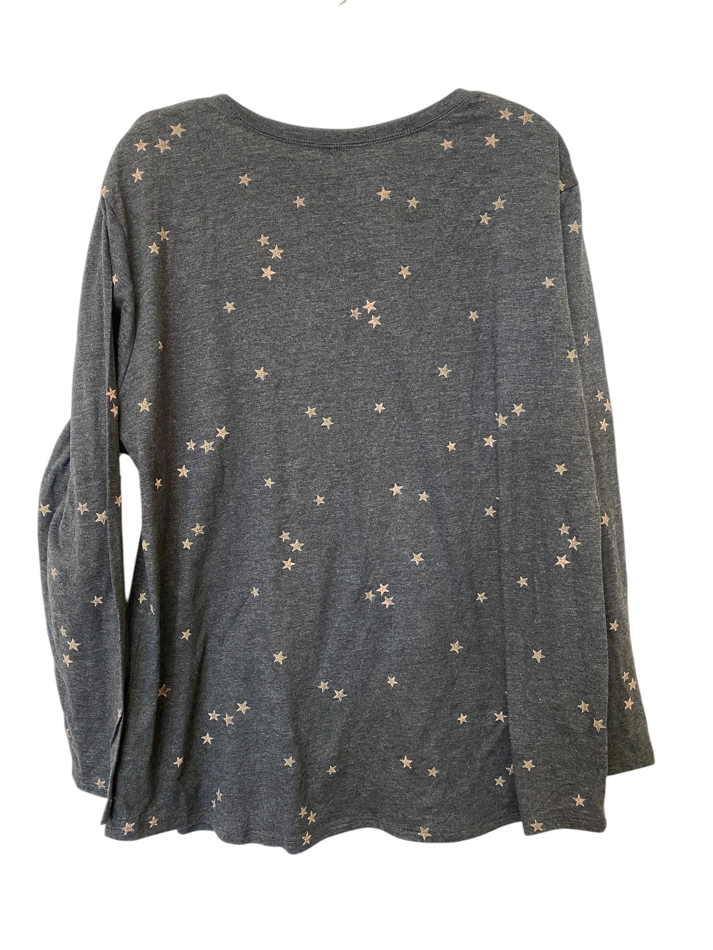 Top Long Sleeve By Ana In Grey, Size: Xxl