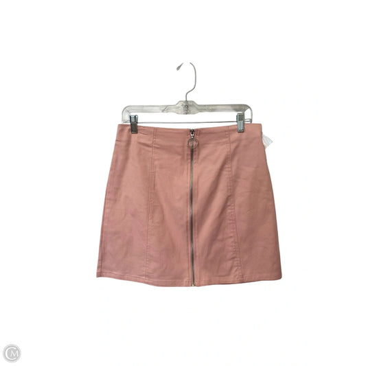 Skirt Mini & Short By Francesca's In Pink, Size: L