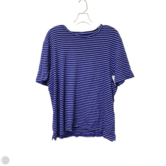 Top Short Sleeve Basic By Nordstrom In Striped Pattern, Size: 2x