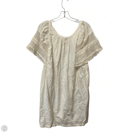 Dress Casual Midi By Old Navy In Cream, Size: M
