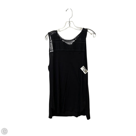 Top Sleeveless By H&m In Black, Size: L
