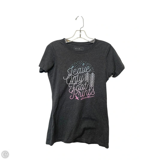 Top Short Sleeve Basic By Eddie Bauer In Grey, Size: S