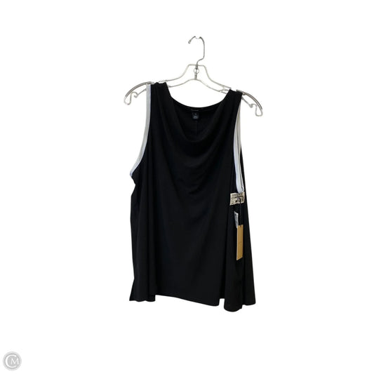 Top Sleeveless Basic By Halogen In Black, Size: 2x