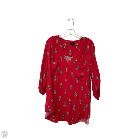 Top Long Sleeve By Torrid In Pink, Size: 2x