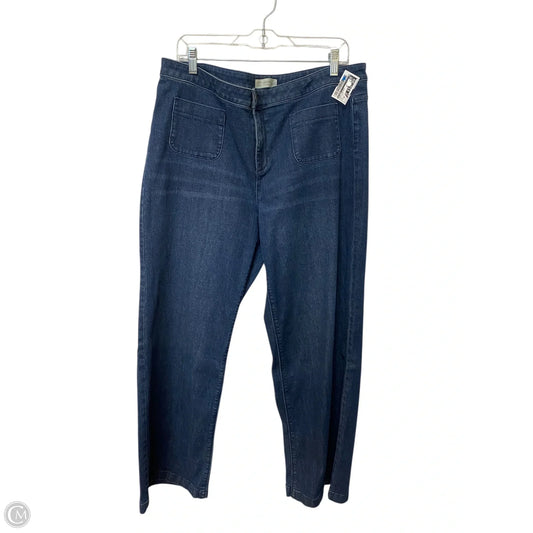Jeans Straight By J. Jill In Blue Denim, Size: 16