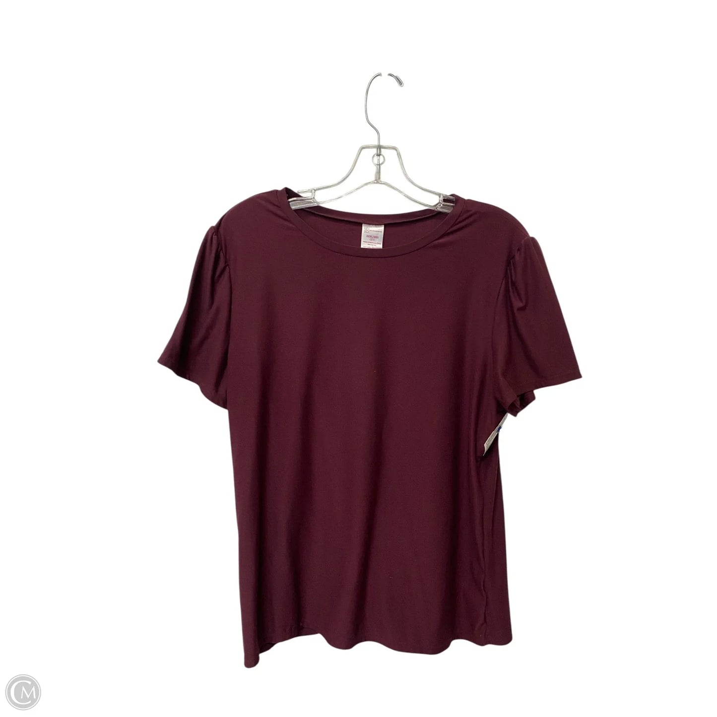 Top Sleeveless Basic By No Boundaries In Maroon, Size: 3x