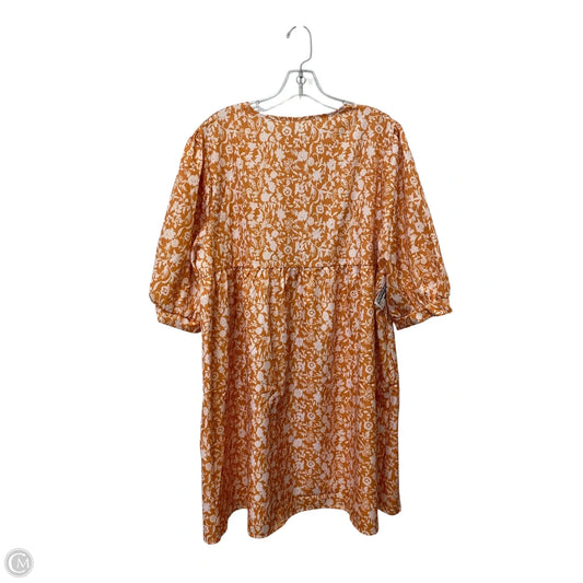 Dress Casual Short By Cmf In Orange, Size: 2x
