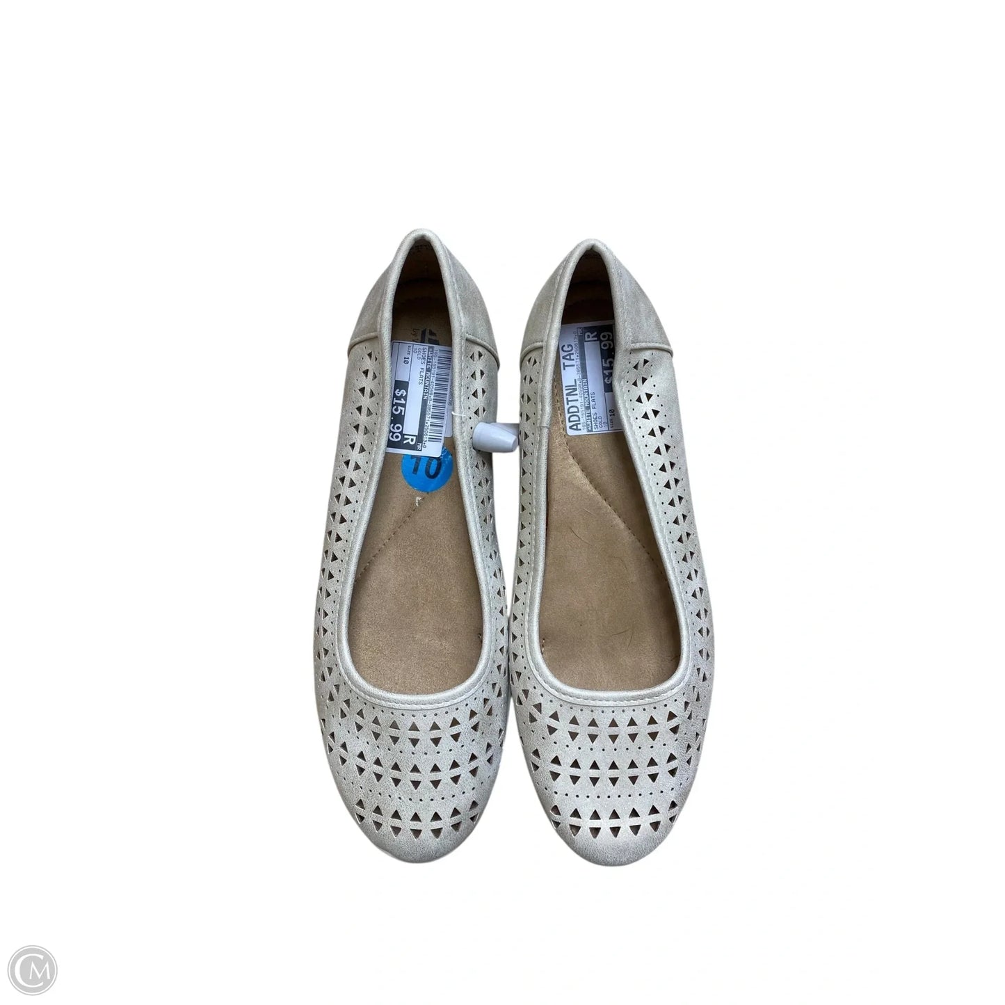 Shoes Flats By White Mountain In Gold, Size: 10