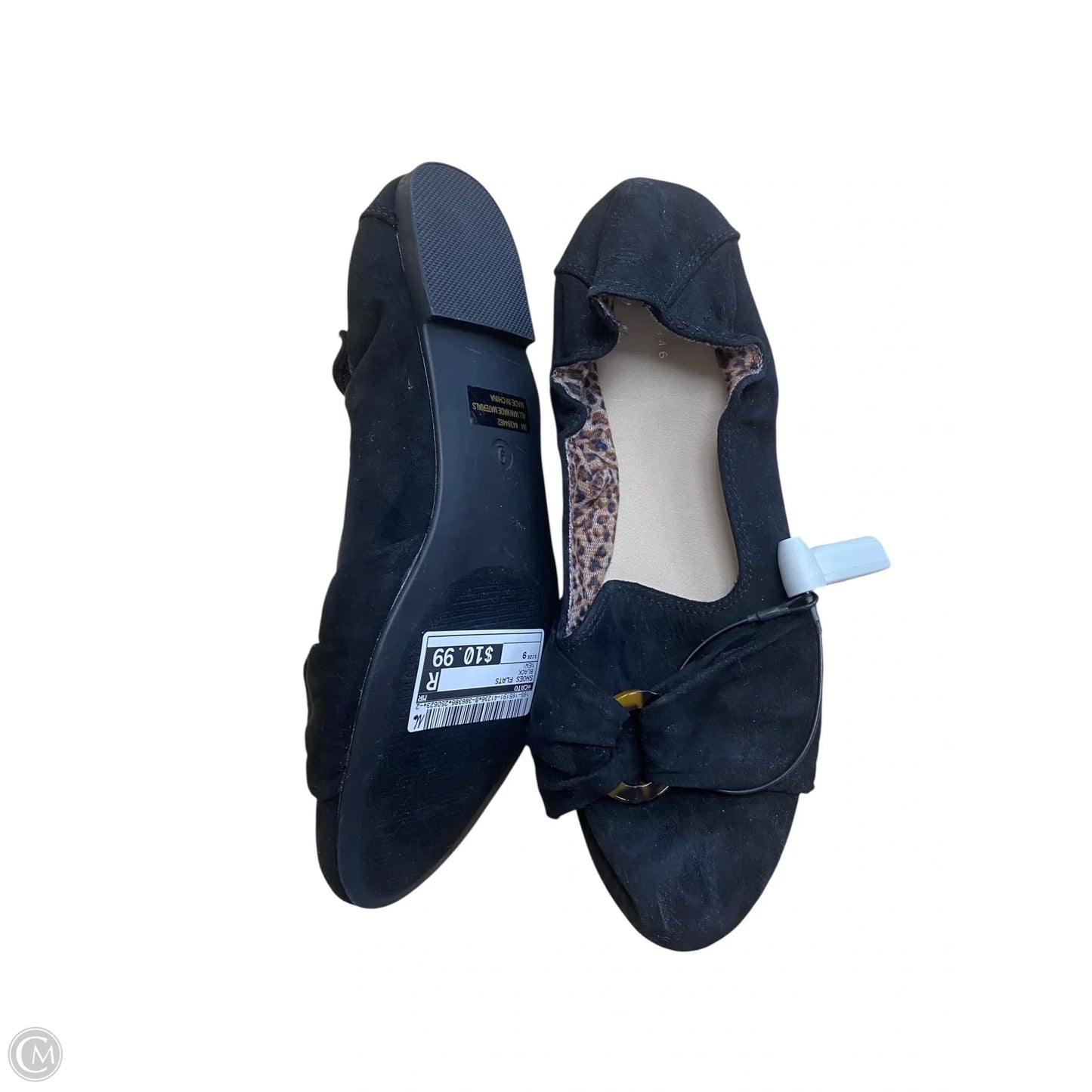 Shoes Flats By Cato In Black, Size: 9