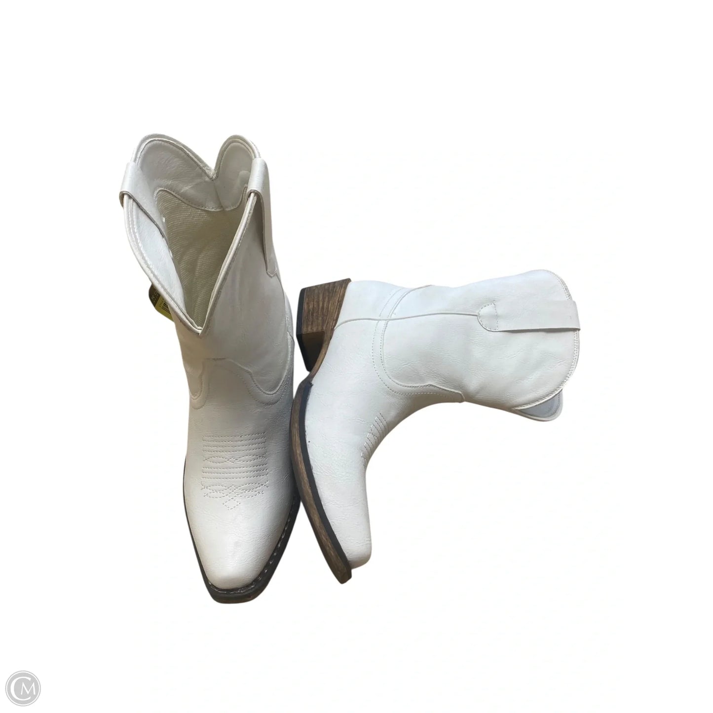 Boots Western By Roper In White, Size: 6