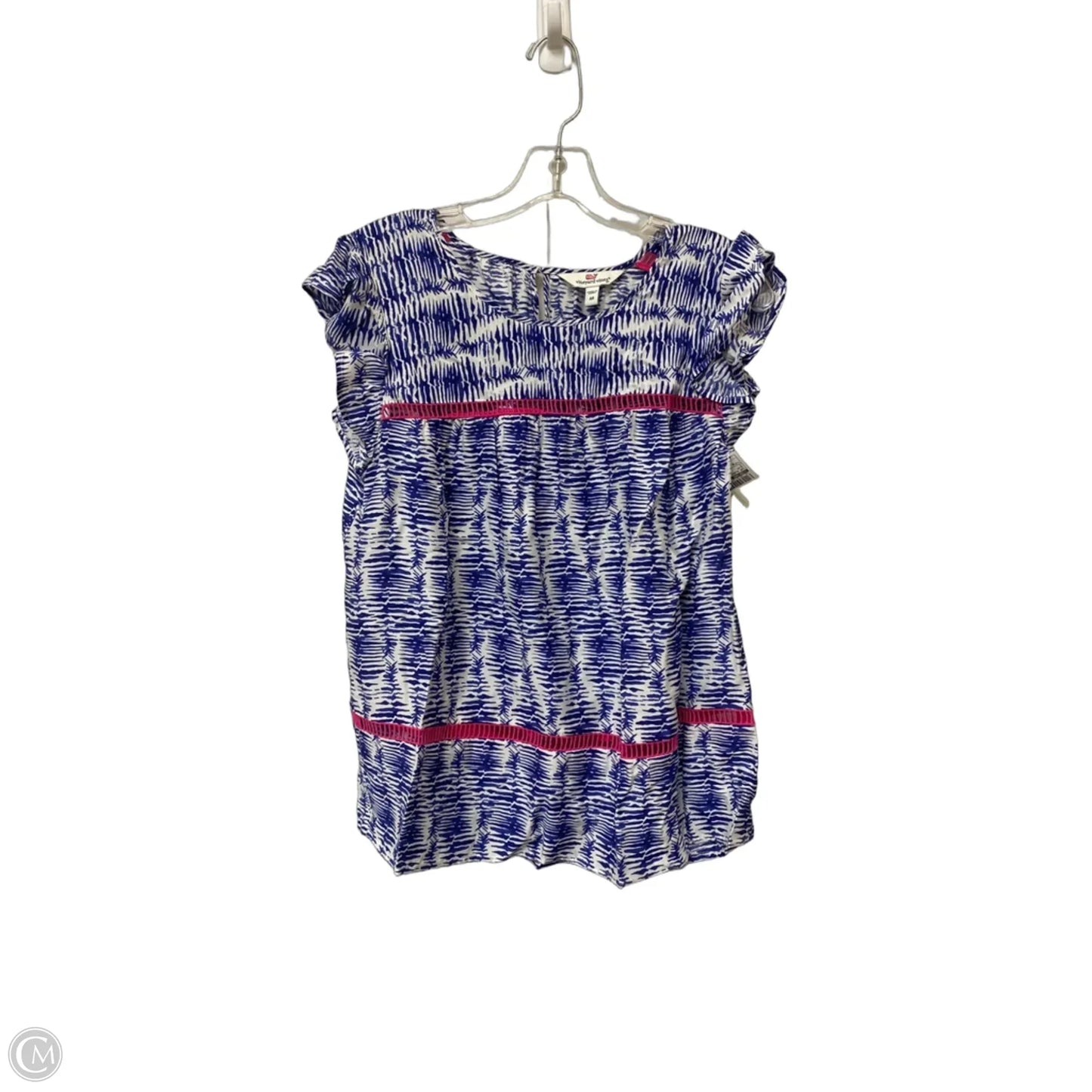 Top Sleeveless By Vineyard Vines In Blue, Size: M