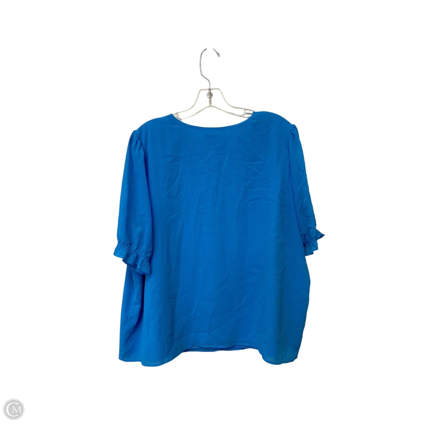 Top Short Sleeve Basic By J. Crew In Blue, Size: 2x