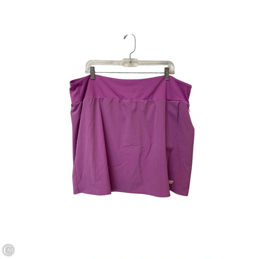 Athletic Shorts By Fabletics In Purple, Size: 2x