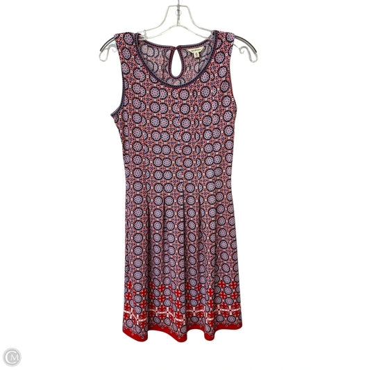 Dress Casual Short By Max Studio In Blue & Red & White, Size: Xs