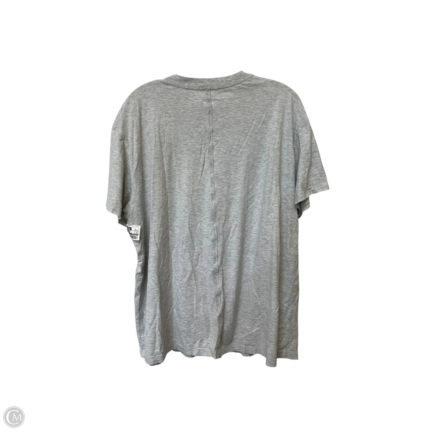 Top Short Sleeve By Lululemon In Grey, Size: Xl