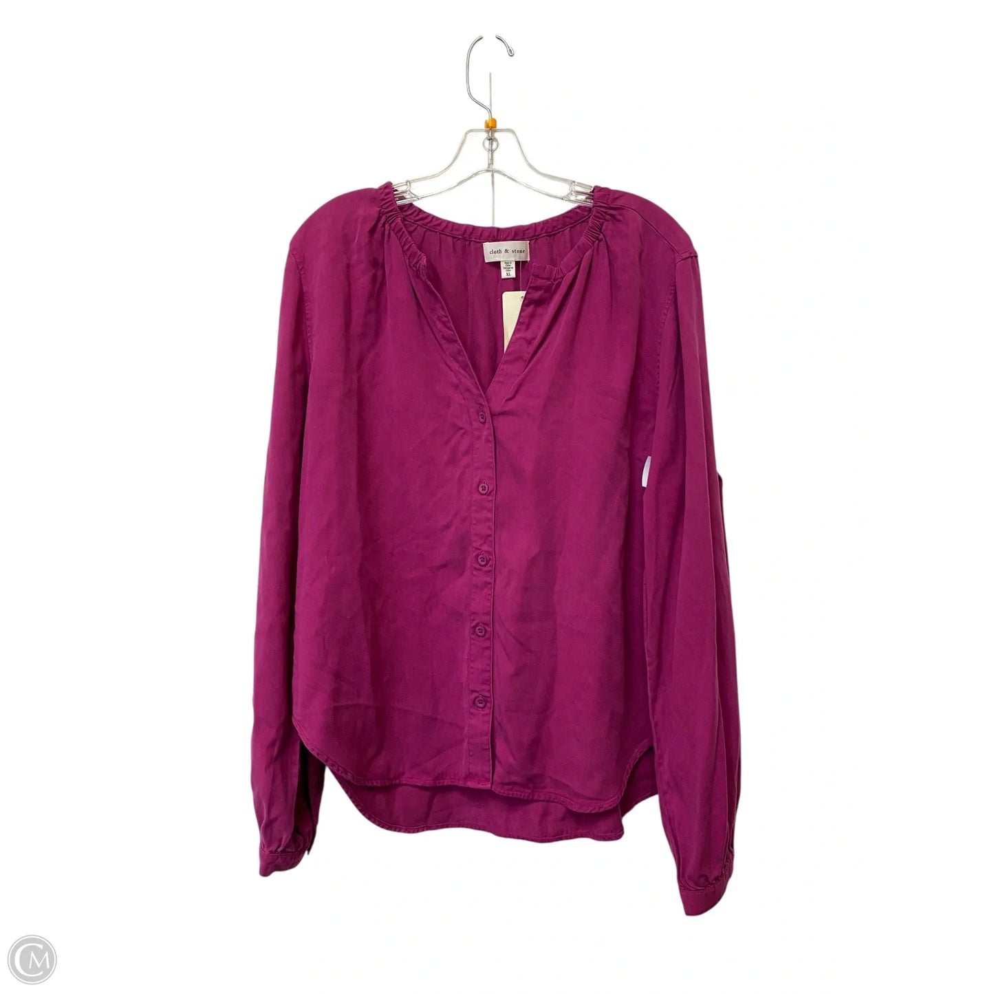 Top Long Sleeve By Cloth & Stone In Purple, Size: Xl