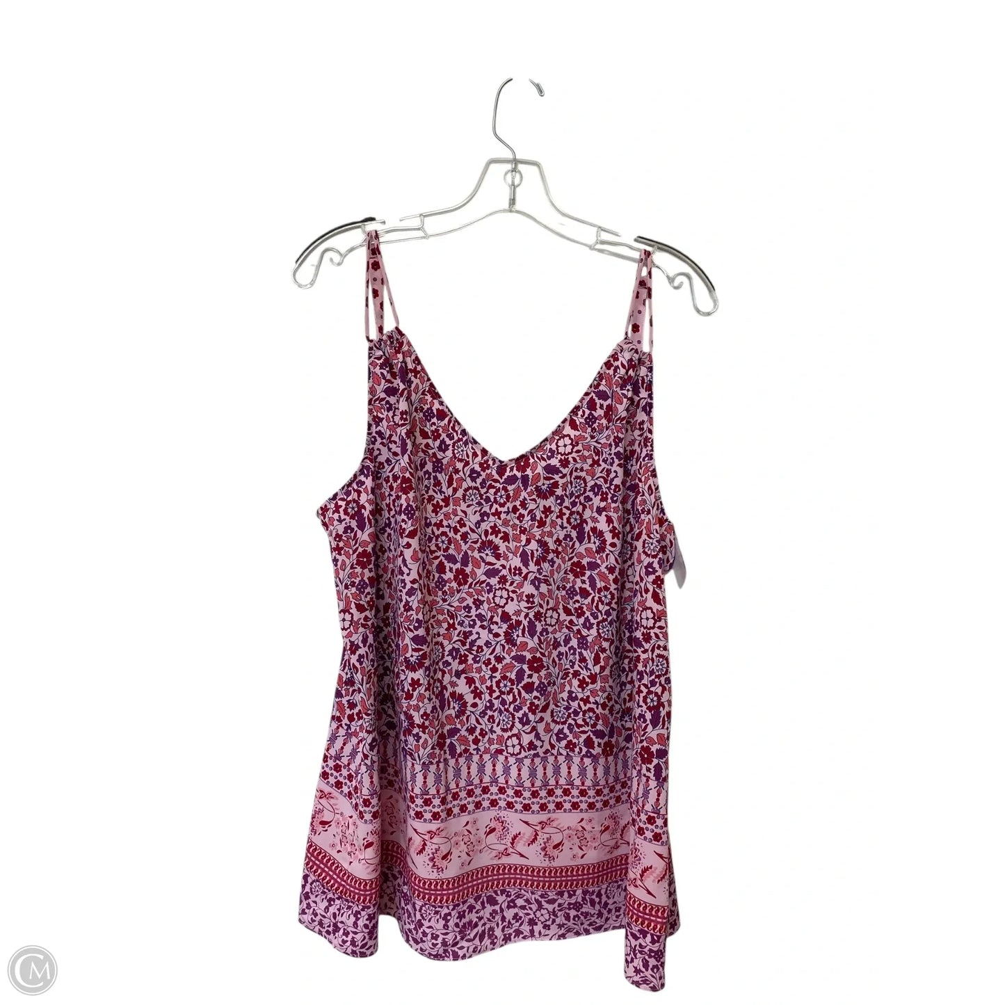 Tank Top By Cabi In Floral Print, Size: L