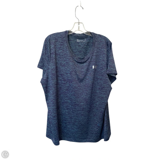 Athletic Top Short Sleeve By Under Armour In Multi-colored, Size: 1x