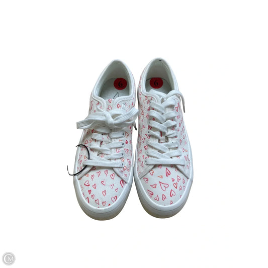 Shoes Flats By Joie In Pink & White, Size: 6