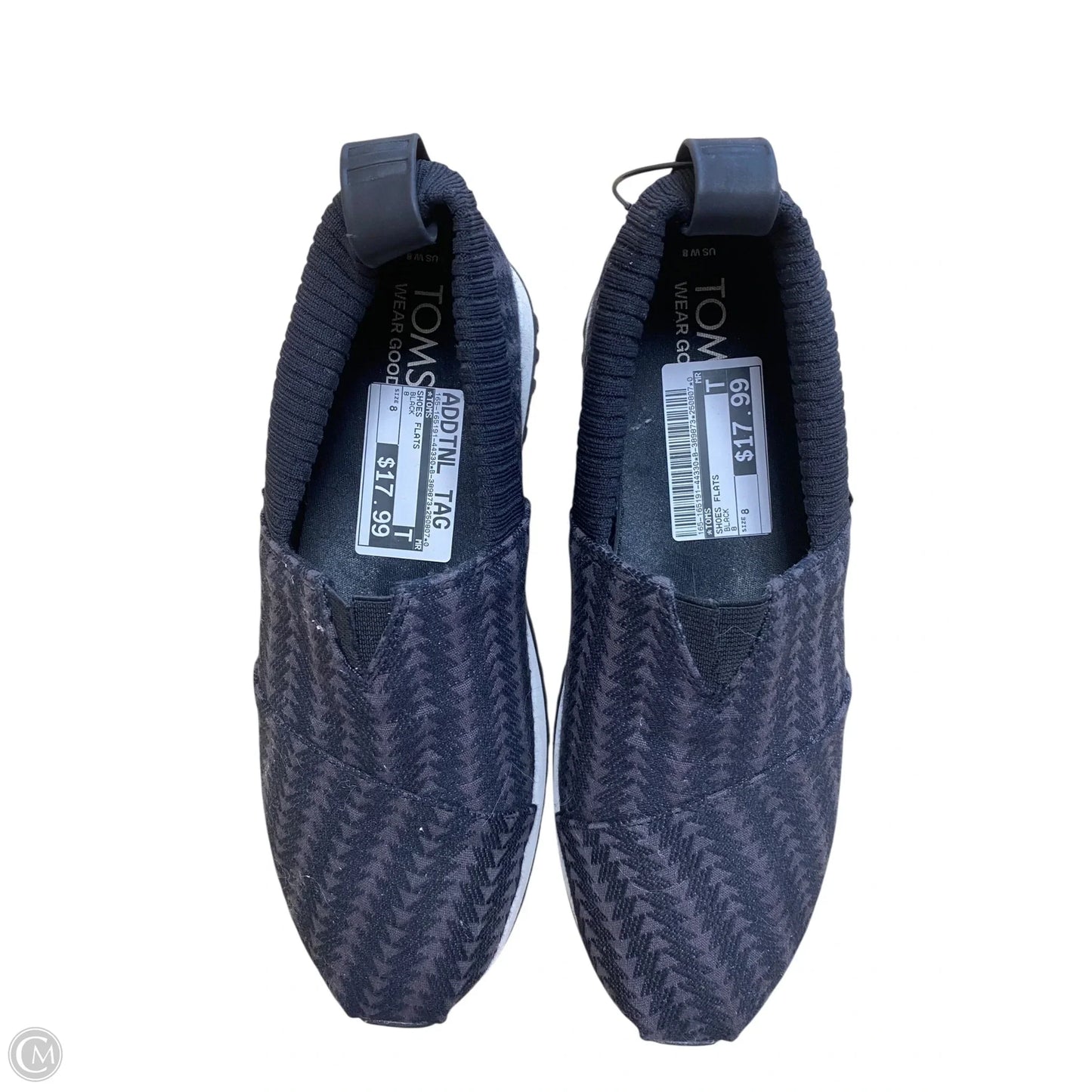 Shoes Flats By Toms In Black, Size: 8