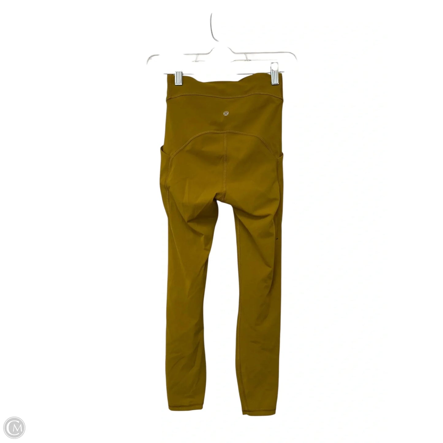 Athletic Leggings By Lululemon In Yellow, Size: 4
