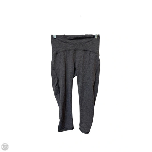 Athletic Capris By Lululemon In Grey, Size: 6