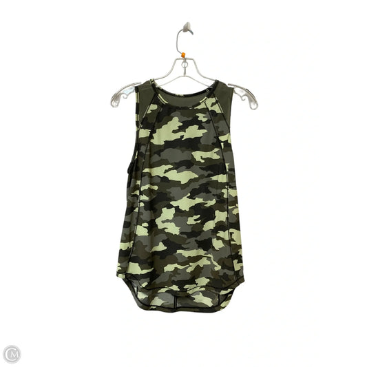 Athletic Tank Top By Lululemon In Camouflage Print, Size: 10