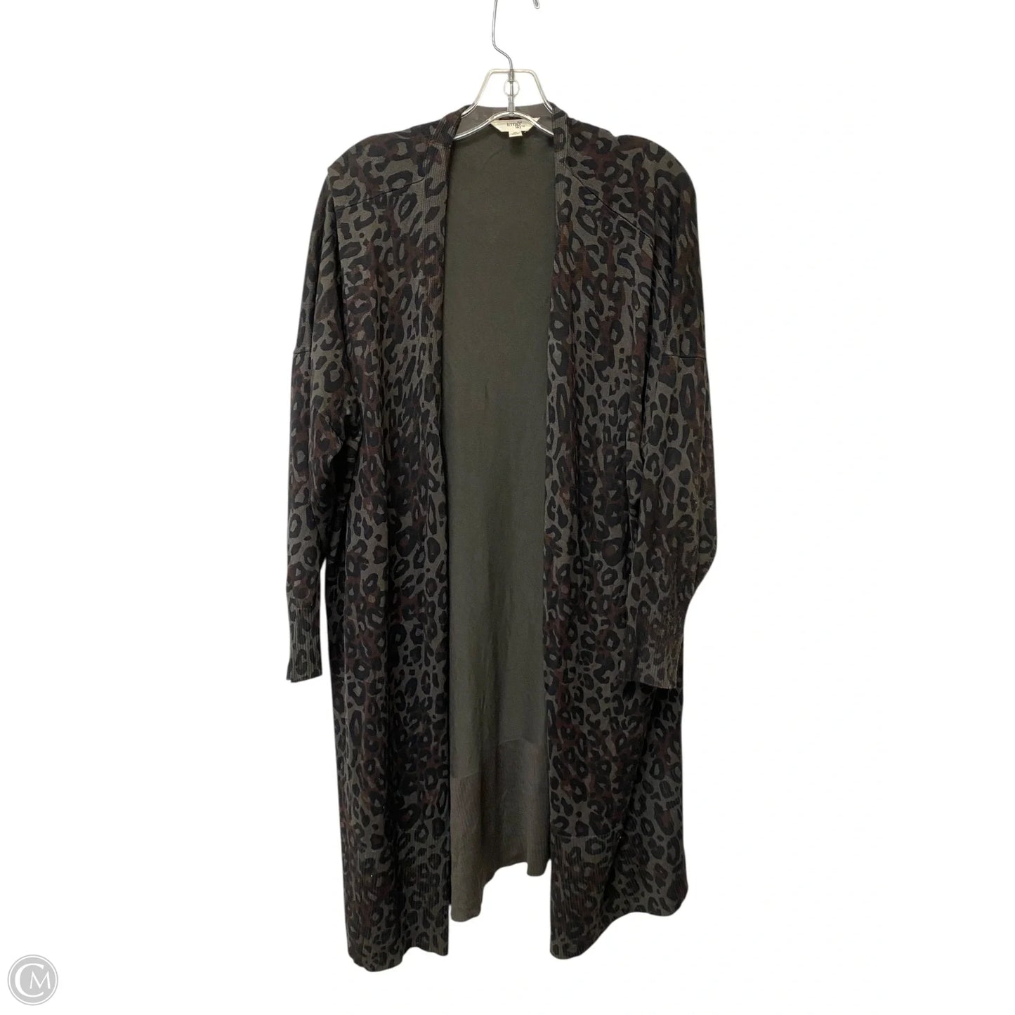 Cardigan By Terra & Sky In Animal Print, Size: 2x