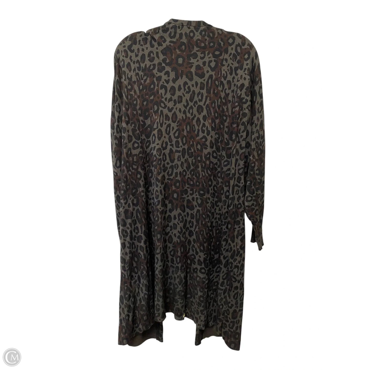 Cardigan By Terra & Sky In Animal Print, Size: 2x