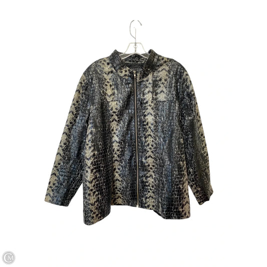 Jacket Other By Selene Sport In Snakeskin Print, Size: 18