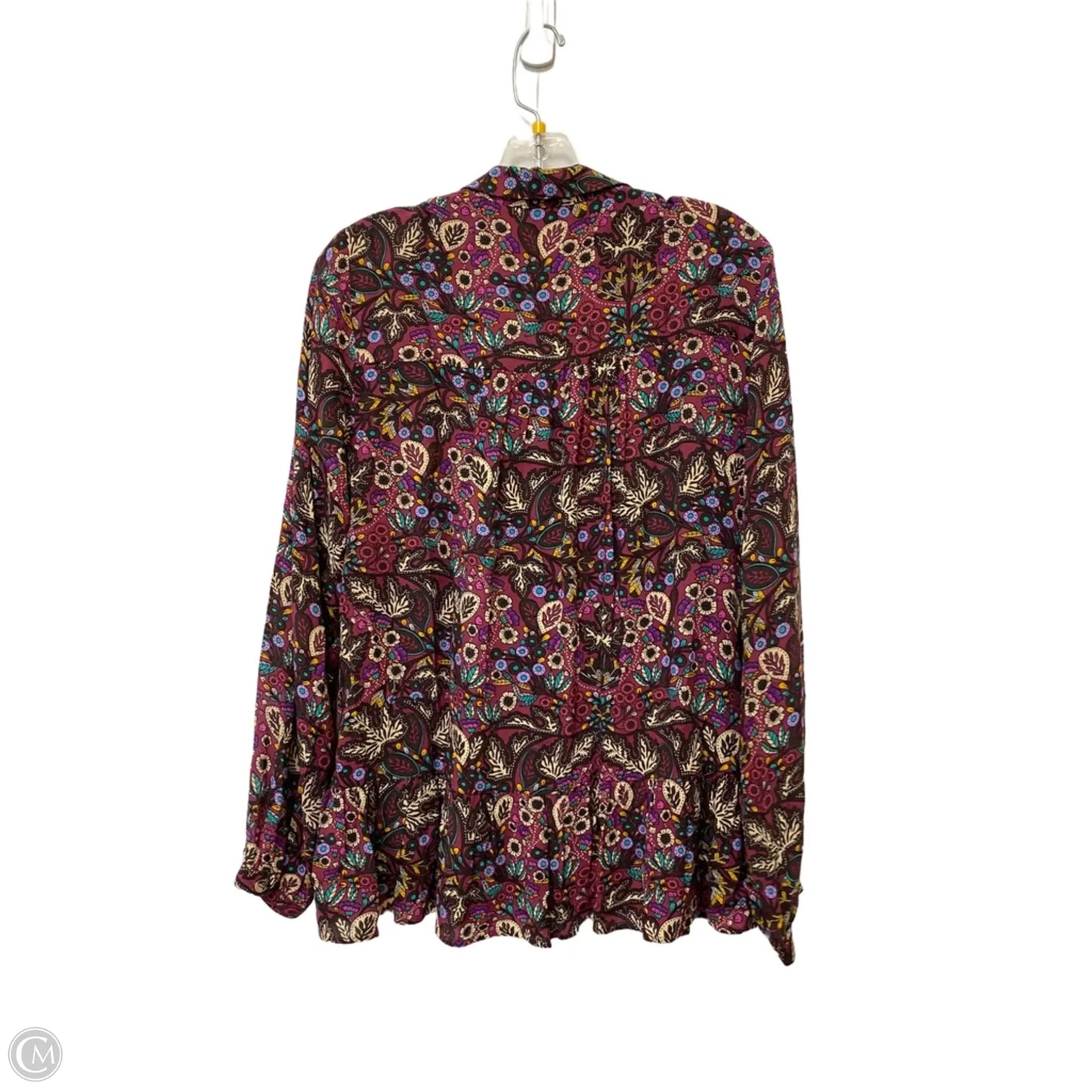 Top Long Sleeve By Maeve In Floral Print, Size: 8