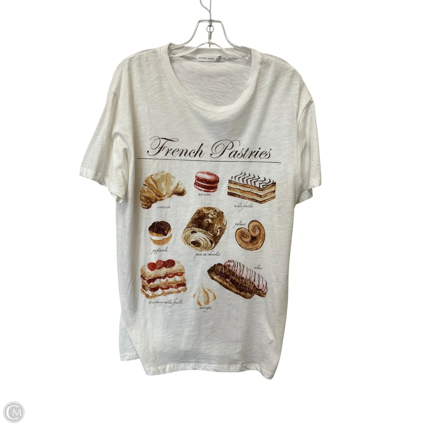 Top Short Sleeve By Altard State In White, Size: M