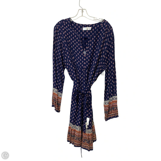 Dress Casual Midi By Time And Tru In Multi-colored, Size: Xxl