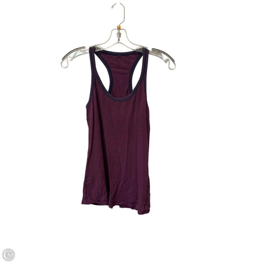 Athletic Tank Top By Lululemon In Purple, Size: 2