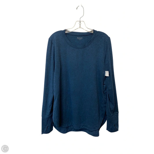 Athletic Top Long Sleeve Crewneck By Athleta In Blue, Size: L