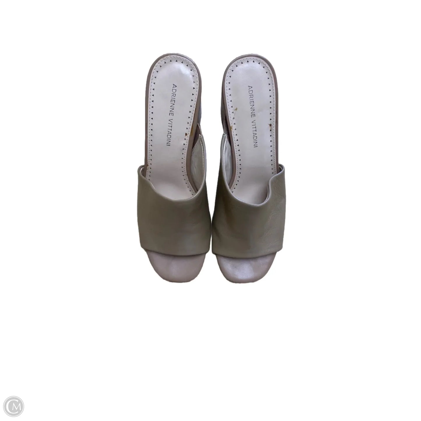 Shoes Heels Block By Adrienne Vittadini In Tan, Size: 9