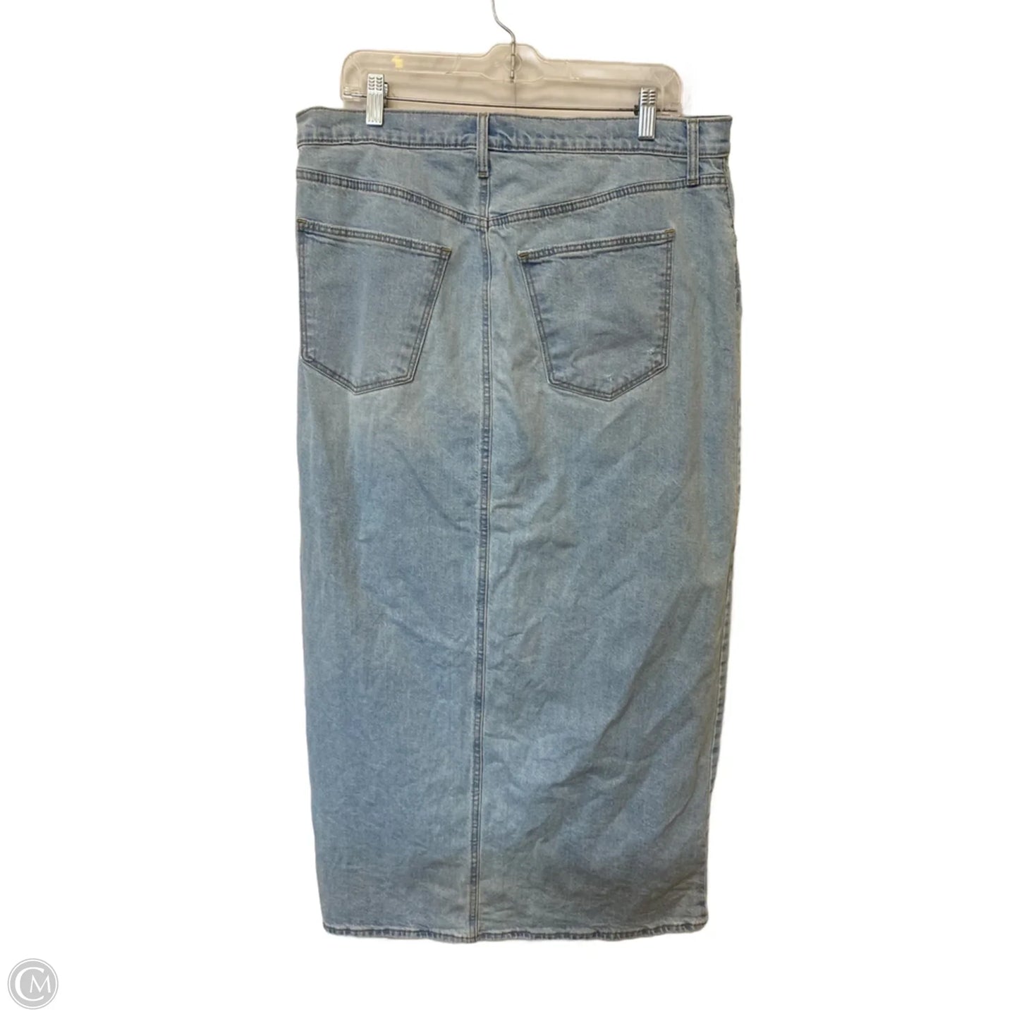 Skirt Maxi By Universal Thread In Blue Denim, Size: 16