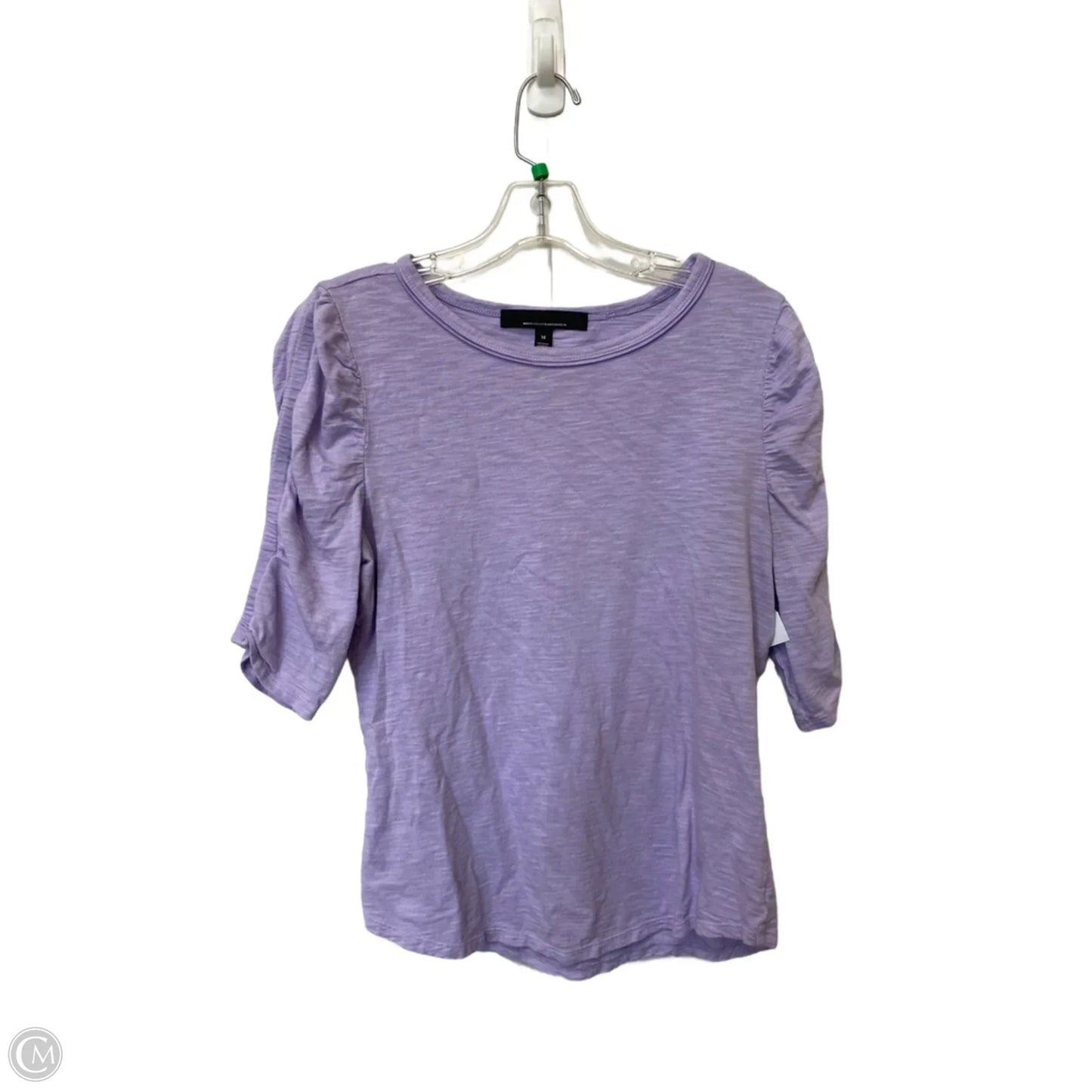 Top Short Sleeve Basic By White House Black Market In Purple, Size: M