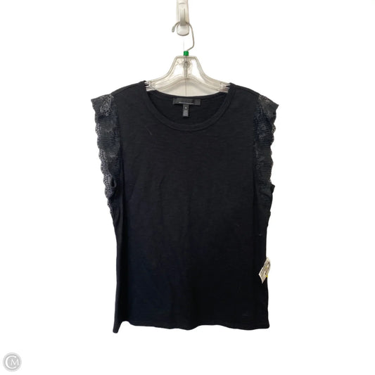 Top Short Sleeve By White House Black Market In Black, Size: M