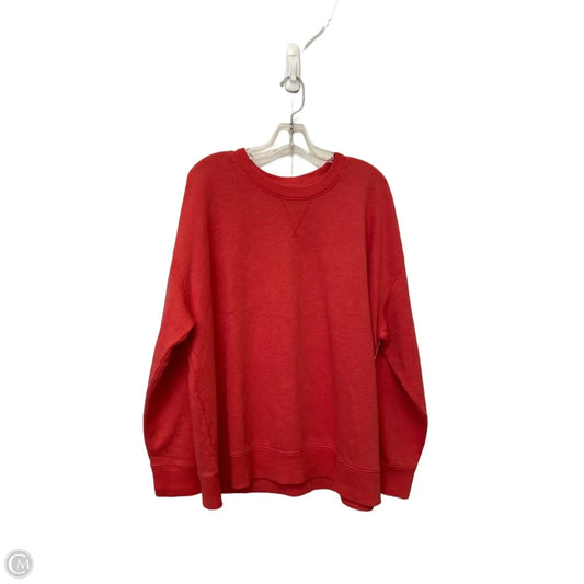 Sweatshirt Crewneck By Time And Tru In Red, Size: Xxl
