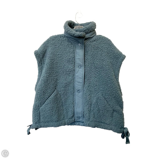 Vest Faux Fur & Sherpa By Miou Muse In Blue, Size: M
