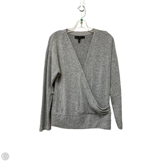 Top Long Sleeve By White House Black Market In Grey, Size: M