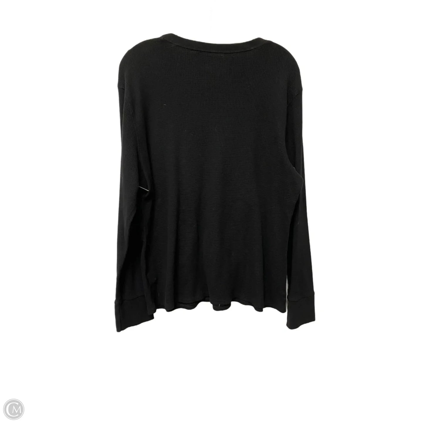 Top Long Sleeve Basic By Time And Tru In Black, Size: 3x