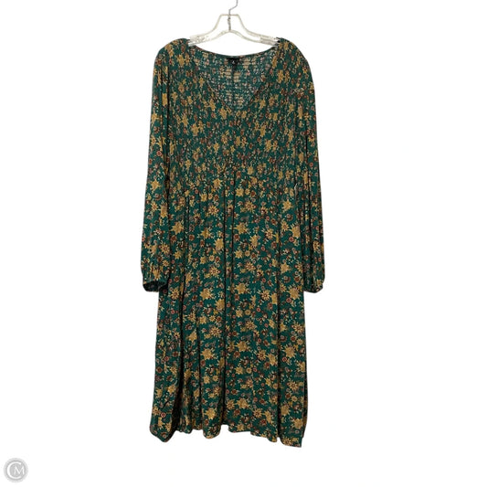 Dress Casual Midi By Torrid In Floral Print, Size: 3x