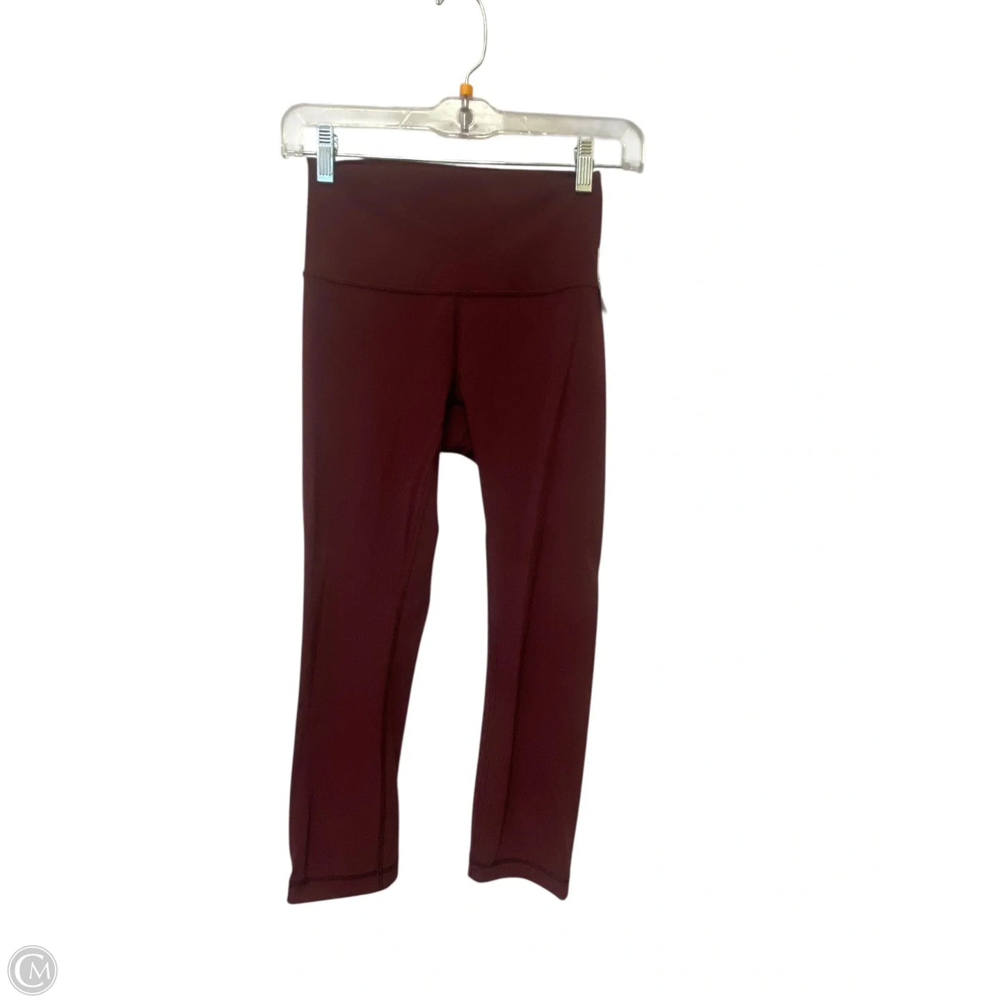 Athletic Leggings By Lululemon In Maroon, Size: 4