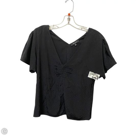 Top Short Sleeve By Madewell In Black, Size: 0