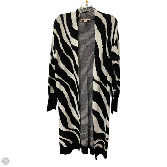 Sweater Cardigan By Philosophy In Black & White, Size: S