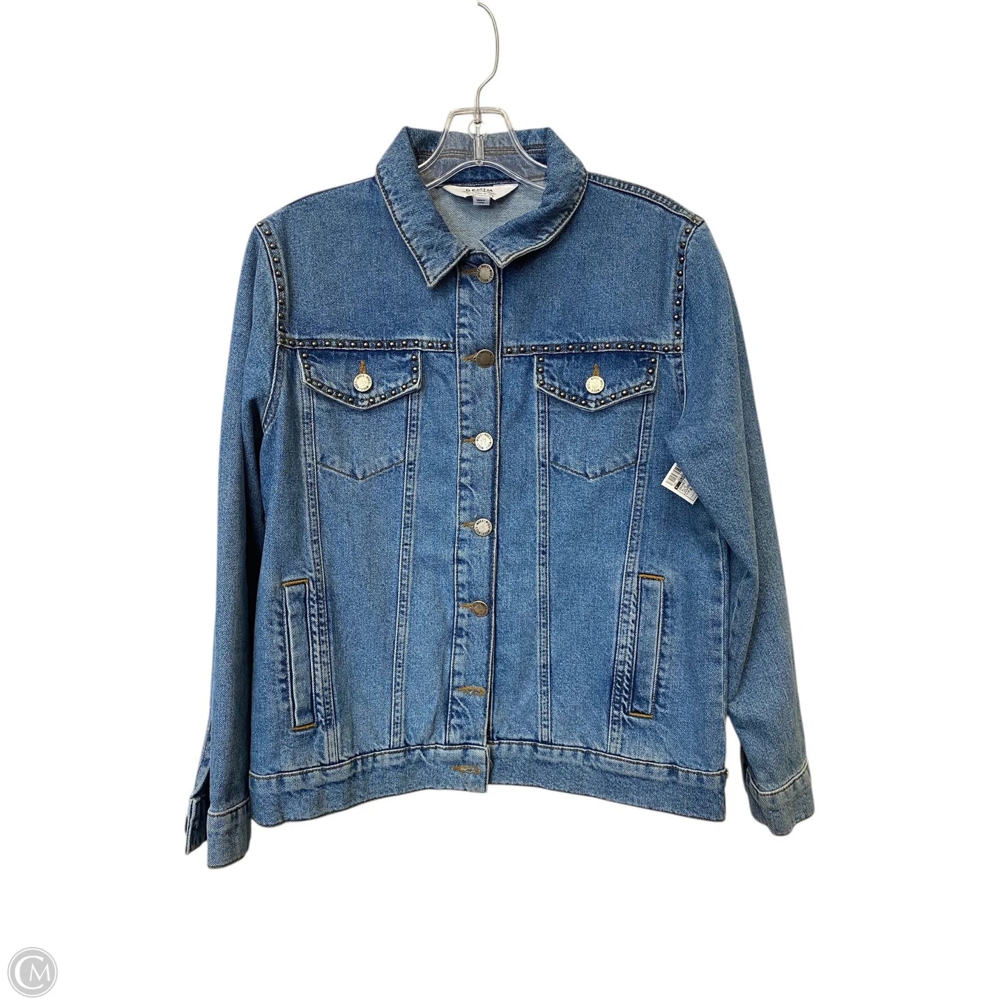 Jacket Denim By Clothes Mentor In Blue, Size: 8
